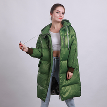 women new style long hooded duck down coats female fashion warm loose casual green clothes lady popular winter thickened jackets 2024 - buy cheap