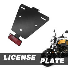 Suporte de licença da motocicleta suporte da placa quadro para bmw r nove t rninet r9t r 9 t puro racer scrambler 2014-2019 ângulo ajustável 2024 - compre barato
