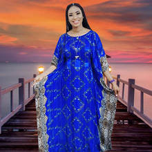 African Dresses For Women 2021 Dashiki Summer Plus Size Long Maxi Dress Blue Printed Traditional Fairy Loose Dreams 2024 - buy cheap