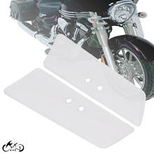 Deflectores de aire transparentes para motocicleta, horquilla de viento para Honda Shadow VT750C VT1100C2 VTX1300RV TX1300S Kawasaki VN1500E VN800B, 2 uds. 2024 - compra barato