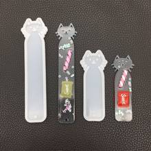 Silicone Mold DIY Bookmark Cute Pet Mirror Crafts Jewelry Making Epoxy Resin 2024 - buy cheap