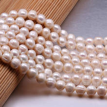 Natural Freshwater Pearls Beaded Round Shape Punch Loose Spacer Beads For Jewelry Making DIY Bracelet Neckalce Accessories 2024 - buy cheap