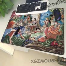 XGZ-alfombrilla de ratón de gran tamaño para ordenador portátil, estera de escritorio de goma antideslizante de estilo acuarela, con bloqueo lateral de la amistad de Anime 2024 - compra barato