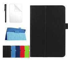 Litchee flip matte caso de couro do plutônio para samsung galaxy tab 3 10.1 polegada p5200 p5210 p5220 GT-P5200 tablet capa protetora + filmpen 2024 - compre barato