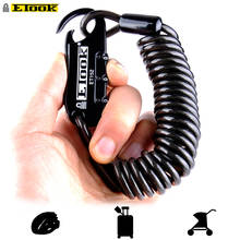 Etook-candado con Cable para bicicleta de montaña, candado con contraseña, casco, fácil de llevar, Mini accesorios de moda para bicicleta, 1,5 m 2024 - compra barato