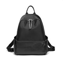 Mochila de costas feminina, mochila de couro macio de alta qualidade para livros, bolsas escolares para adolescentes 2024 - compre barato