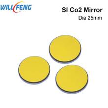 WiLL Feng-espejo para máquina de grabado láser Co2, 20, 25, 30mm de diámetro, 3 unids/lote si con capa dorada 2024 - compra barato