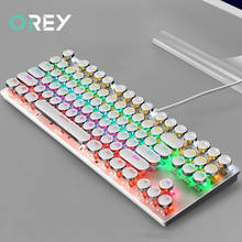 Wired Gaming Keyboard Mechanical 7 Color Backlit Keyboards USB 87 Keycaps Keyboard Waterproof Computer PC Gamer Laptop Keyboards 2024 - buy cheap