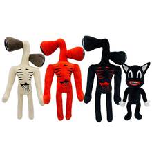 30-38cm Anime Siren Head Plush Doll Toys Scary Black White Red Sirenhead Cat Soft Cartoon Stuffed Figure Children Gifts 2024 - buy cheap