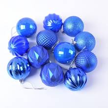 12Pcs Christmas Xmas Tree Decorative Ball Hanging Pendant Home Ornaments New Year Gift balloon 2024 - buy cheap