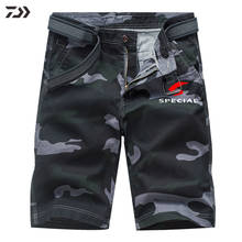 Daiwa-pantalones cortos de pesca de camuflaje para hombre, ropa deportiva transpirable, para deportes al aire libre, de verano 2024 - compra barato