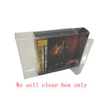 Caja transparente para SEGA saturn SS, almacenamiento de exhibición de colección de tarjetas de juego, caja protectora para mascotas, 100 Uds. 2024 - compra barato