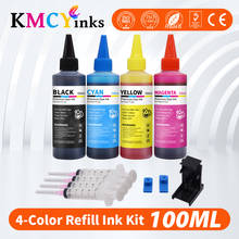 Kmcyink-cartuchos de tinta corante para hp, 100ml, refil para hp 123 xl, 121 122 650 129 21 22 140 141 652 178 364 564 xl 2024 - compre barato