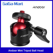 Andoer mini tripé bola cabeça 360 graus giratória ballhead suporte de vídeo panorâmica cabeças para câmera dslr cabeça tripé acessórios 2024 - compre barato