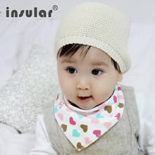 Insular 3pcs Of 1 Set  Cute Cotton Baby Towel Toddler Newborn  Scarf Girls Feeding Smock Infant Bibs Burp Cloths 2024 - buy cheap