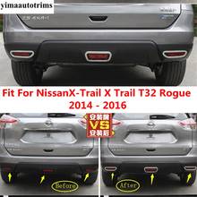 Luces antiniebla de parachoques trasero cromadas, accesorios de moldura de cubierta de marco para Nissan x-trail X Trail T32 Rogue 2014 2015 2016 2024 - compra barato