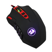 Redragon M901 Perdition Wired Gaming Mouse MMO Mice 12400 DPI 18 Programmable Buttons Weight Tuning for Windows PC Gaming 2024 - buy cheap