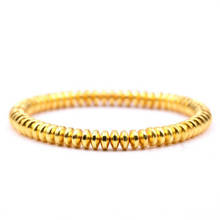 Men Bracelet Gold Beads Hematite Bracelet For Couples Luxury Charm Chakra Energy Friendship Bracelets For Women Male Jewelry 2024 - buy cheap