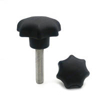 2pcs M8 stainless steel seven angle Torx bakelite grip hand screws T&TX handwheel knob handle hilt screw bolt 10mm-60mm long 2024 - buy cheap