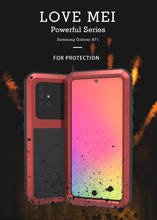 Funda de Metal resistente al agua para Samsung Galaxy A71, carcasa de teléfono resistente a golpes y suciedad, Love Mei 2024 - compra barato
