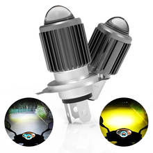 Motorcycle Headlight H4 LED BA20D Bulb For Scooter Accessories Fog Light 12V 3000K 6000K Hi Lo Lamp 10000LM Moto Spotlights Lens 2024 - buy cheap