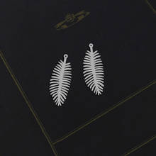 Making Jewelry Findings Stainless Steel Bead Metal Pendant Laser Cut Plant Leaf Steel Charms For DIY Necklace Earrings 2024 - buy cheap