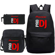 Pioneer Pro Dj Impressão Mochilas 3 pçs/set Sacos de Escola para Os Meninos Adolescentes Meninas Bagpack Mulheres Homens Mochila Mochilas Escolares 2024 - compre barato