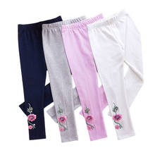 4 5 6 7 8 9 Y Girls Leggings Casual Lace Flower Skinny Pants for Girls Autumn Kids Trousers Elastic Waist Cotton Girl Leggings 2024 - buy cheap