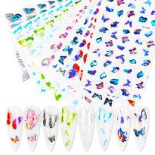 8pcs/lot Butterfly Pattern 3D Nail Art Stickers Transfer Sticker Decals Self-Adhensive Slider Decoration Nail Design 2024 - buy cheap