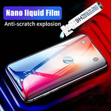 Película de vidro temperado nano líquido para proteção completa de tela, película anti-arranhão para iphone 11, x, xs max, xr, xiaomi, samsung 2024 - compre barato