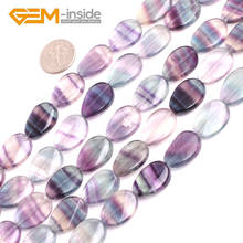 13X18MM 8X10MM Hot Oval Shape Fluorite Beads Natural Stone Loose Bead For Jewelry Making Strand 15 inch DIY Necklace Wholesale 2024 - buy cheap