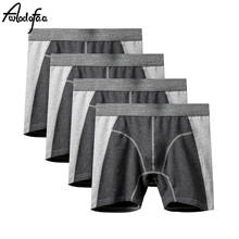 4Pcs/lot Plus Long Boxer Men Summer Underwear Cotton Man Big Size Short Panties Breathable Flexible Shorts Boxer Male Underpants 2024 - buy cheap