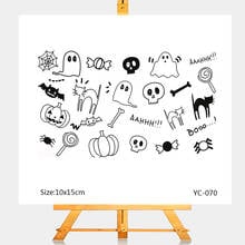 ZhuoAng Doce de Abóbora De Halloween Limpar Stamps/Cartão Que Faz decoração Do Feriado Para scrapbooking selos Transparentes 10*15 centímetros 2024 - compre barato