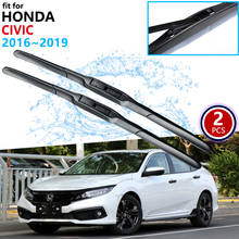 Car Wiper Blades for Honda Civic 10 2016 2017 2018 2019 10th Gen 10 FC FC1 FC2 FC5 Front Windshield Brush Car Accessories Goods 2024 - buy cheap