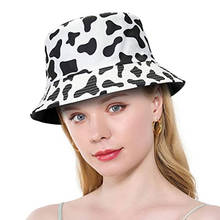 Chapéu de algodão bovino preto e branco, chapéu bob triste para mulheres menino panamá chapéu de sol para verão e pescador boonie 2024 - compre barato