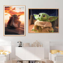 Cute Baby Alien Nursery Art Oil Painting Prints Art Poster Kids Room Decor Playroom Canvas Painting Decoration Wall Picture 2024 - buy cheap