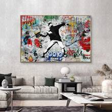 Banksy Street Graffiti Art Canvas Painting Posters and Prints Modern Pop Art Abstract Wall Pictures for Home Living Room Decor 2024 - buy cheap