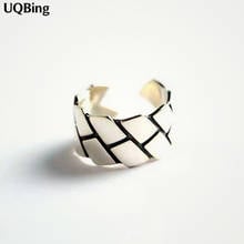 Fashion Silver Color Retro Thai Silver Rings Smooth Geometric Open Rings Jewelry 2024 - buy cheap