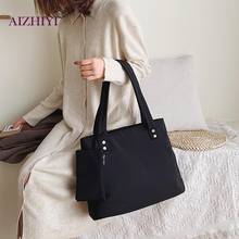 Female Casual Solid Color Shoulder Handbags Leisure Oxford Cloth Large Capacity Women Shopping Totes with Clutch 2024 - buy cheap