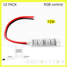 Manufacturer 10 PACK 72W led controller RGB12V 5050 led strips color changing led tape accessories led strings wires connect 2024 - buy cheap