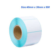 Высококачественная 40*30 бумага для печати штрих-кодов, термальная бумага для штрих-кодов, термоклейкая бумага 2024 - купить недорого
