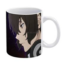 Dazai ossamu caneca branca 11 oz, caneca engraçada para café/chá/cacau, presente exclusivo para dazai ostamanho dazaiossamu bungostraydog, anime 2024 - compre barato