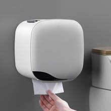 Настенный держатель для туалетной бумаги полка коробка для салфеток Водонепроницаемый Лоток для туалетной бумаги рулон бумажная трубка ящик для хранения для ванной комнаты Органайзер 2024 - купить недорого
