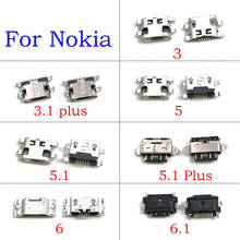2PCS Micro Mini USB Jack Socket Connector Charger Charging Port For Nokia 2 3 5 6 7 8 3.1 5.1 6.1 7.1 Plus X5 X6 2024 - buy cheap