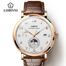 LOBINNI  Mechanical Mens Watch Vintage Fashion reloj hombre Switzerland Luxury Men's Watch Automatic Business механические часы 2024 - buy cheap