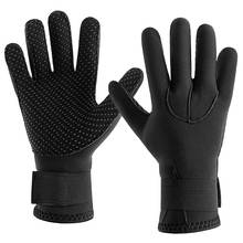 Guantes de neopreno de 3MM para buceo, manoplas térmicas antideslizantes para pesca submarina y natación, Invierno 2024 - compra barato