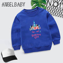 Boys Girls Sweatshirt Kids Happy Birthday Girl Print Cartoon Hoodies Children Autumn Tops Baby Cotton Clothes,KYT5249 2024 - buy cheap