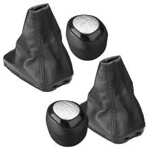 5/6 Speed Car Styling Gear Shift Knob Leather Gaiter Boot Cover Case Lever Shifter For SAAB 93 9-3 SS 2003-2012 2024 - buy cheap
