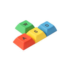 DSA profile PBT RGBY ESC WASD Direction Arrow key cap mechanical keyboard dye sublimation keycaps 2024 - buy cheap