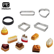 Meibum Fruit Cream Pie Pan French Dessert Various Stainless Steel Tart Ring Cheese Mousse Cake Mold Pizza Mould Bake Tools 2024 - buy cheap